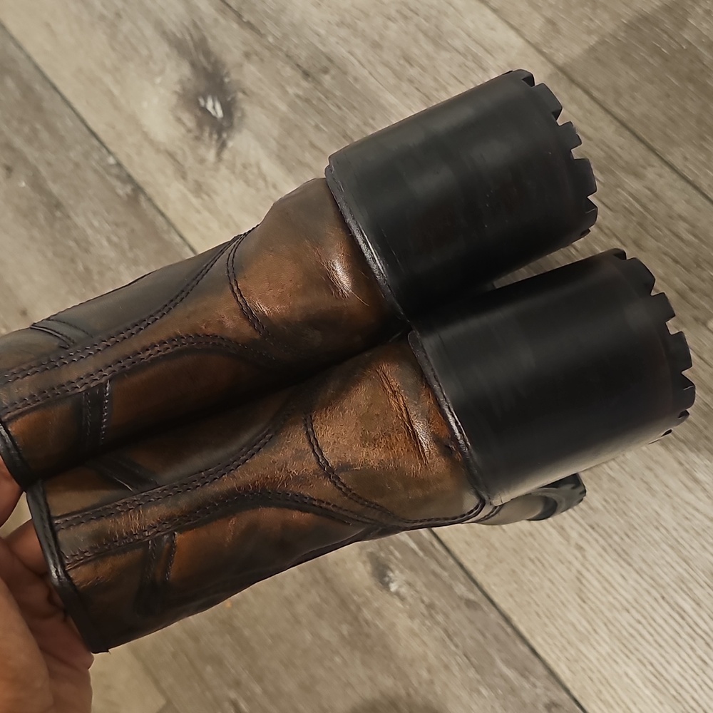 THURSDAY BOOT CO. Brown Leather Rebel Boots - Picture 8 of 9